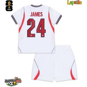 Englanti Reece James #24 Kotipaita Lapsille MM-kisat 2026 Lyhythihainen (+ shortsit)